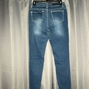 TWENTYONE BLACK BY RUE 21 HIGH WAISTED JEGGING FLEX BLUE JEANS SIZE 7/8